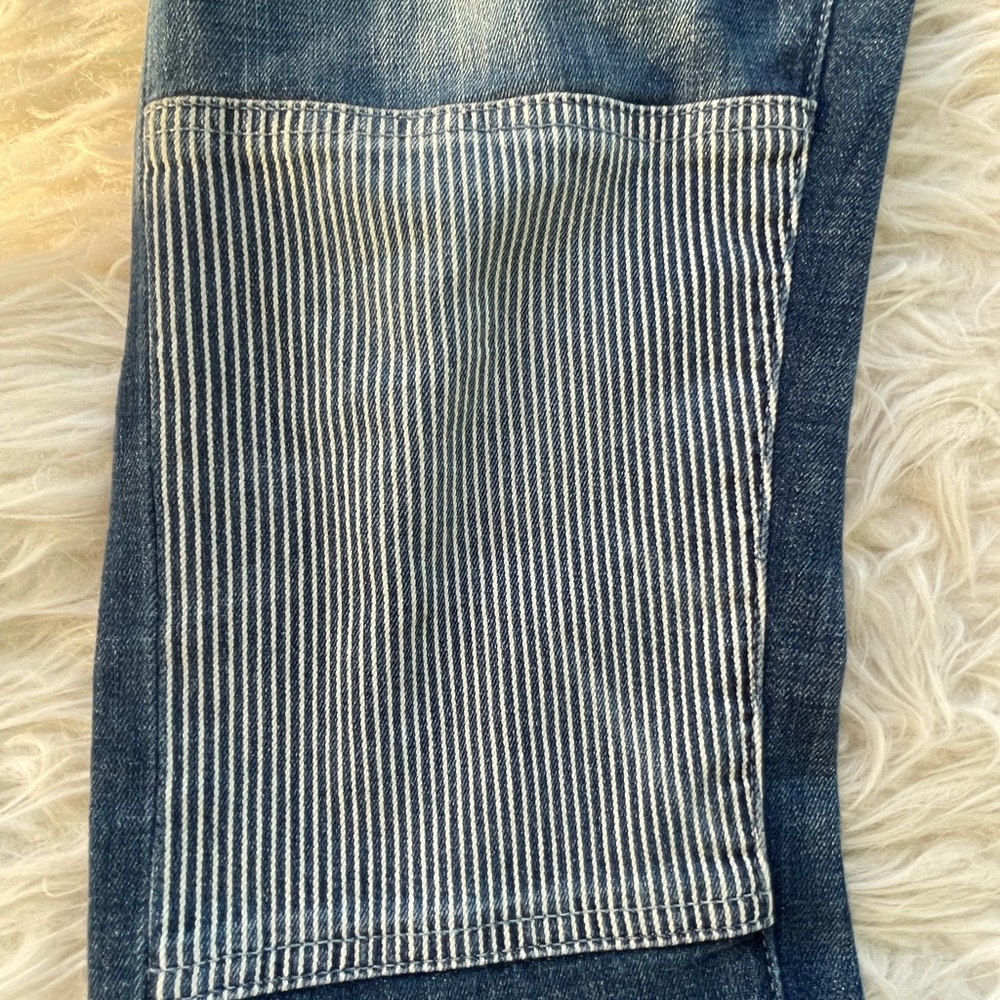 Anthropologie Blue and Gray Patchwork Jeans - Picture 9 of 12
